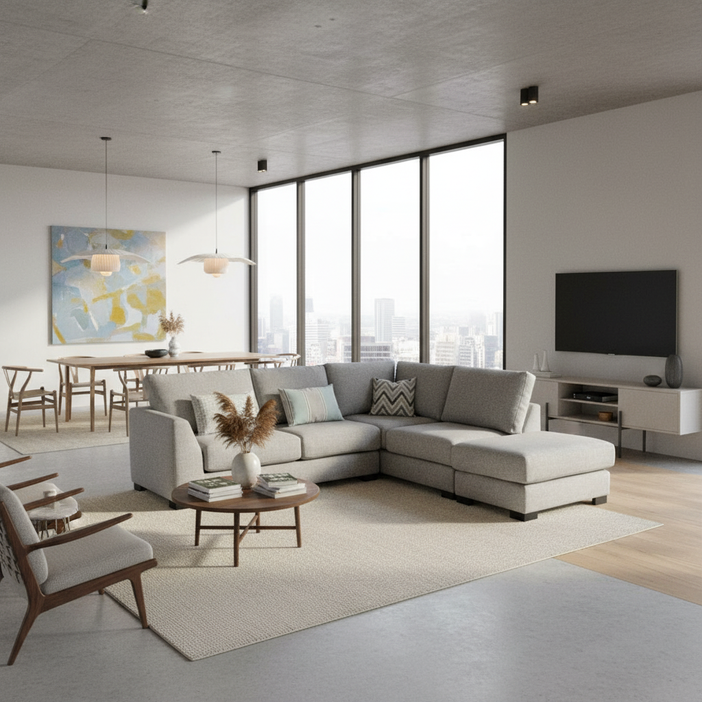 Munro Corner Group & Footstool