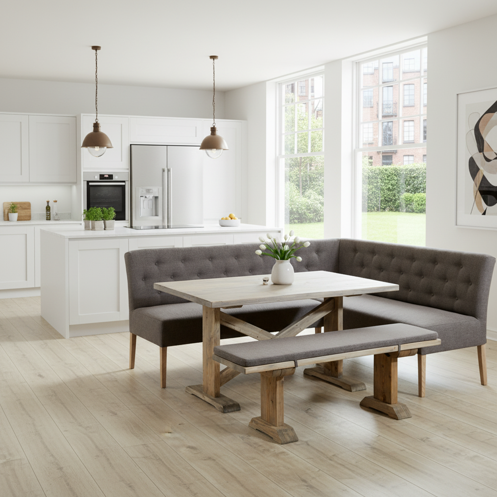 Grafton Bench in Erin Pewter