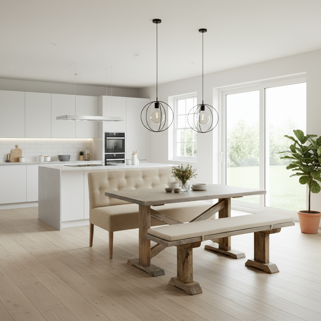 Grafton Bench in Erin Cream