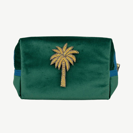 Green Palm Tree make up bag