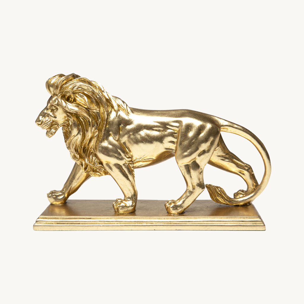 Gold Lion Deco Figurine