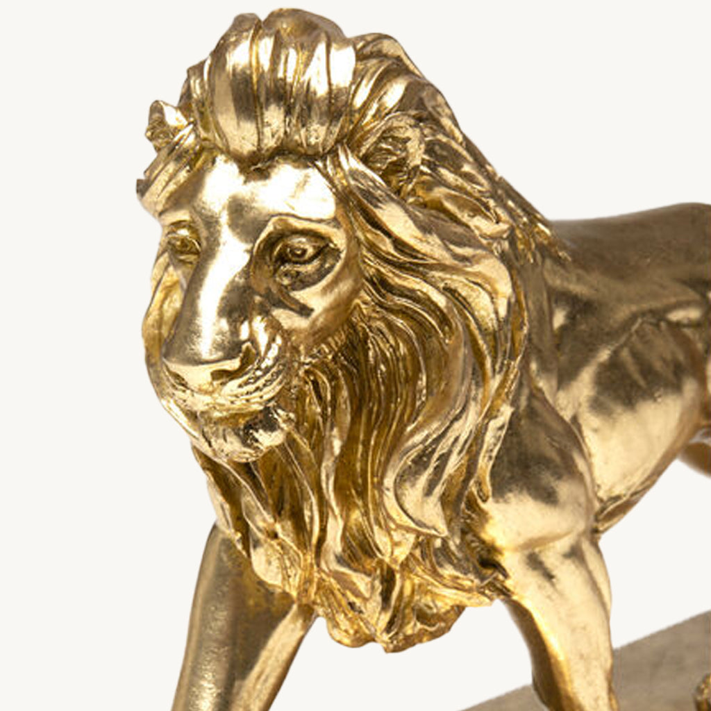 Gold Lion Deco Figurine