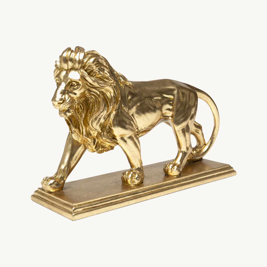 Gold Lion Deco Figurine