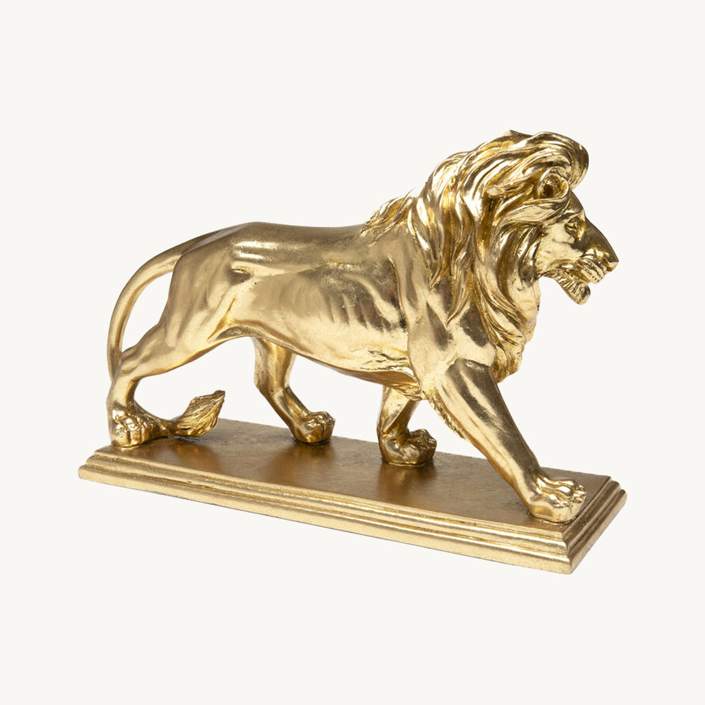 Gold Lion Deco Figurine