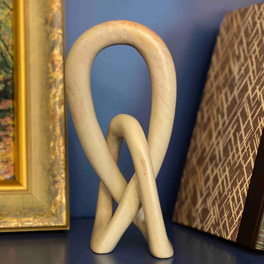 Lover's Knot Natural Stone Sculpture