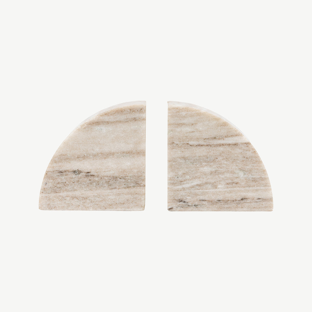 Marble Bookend Set of 2 in Sandstone