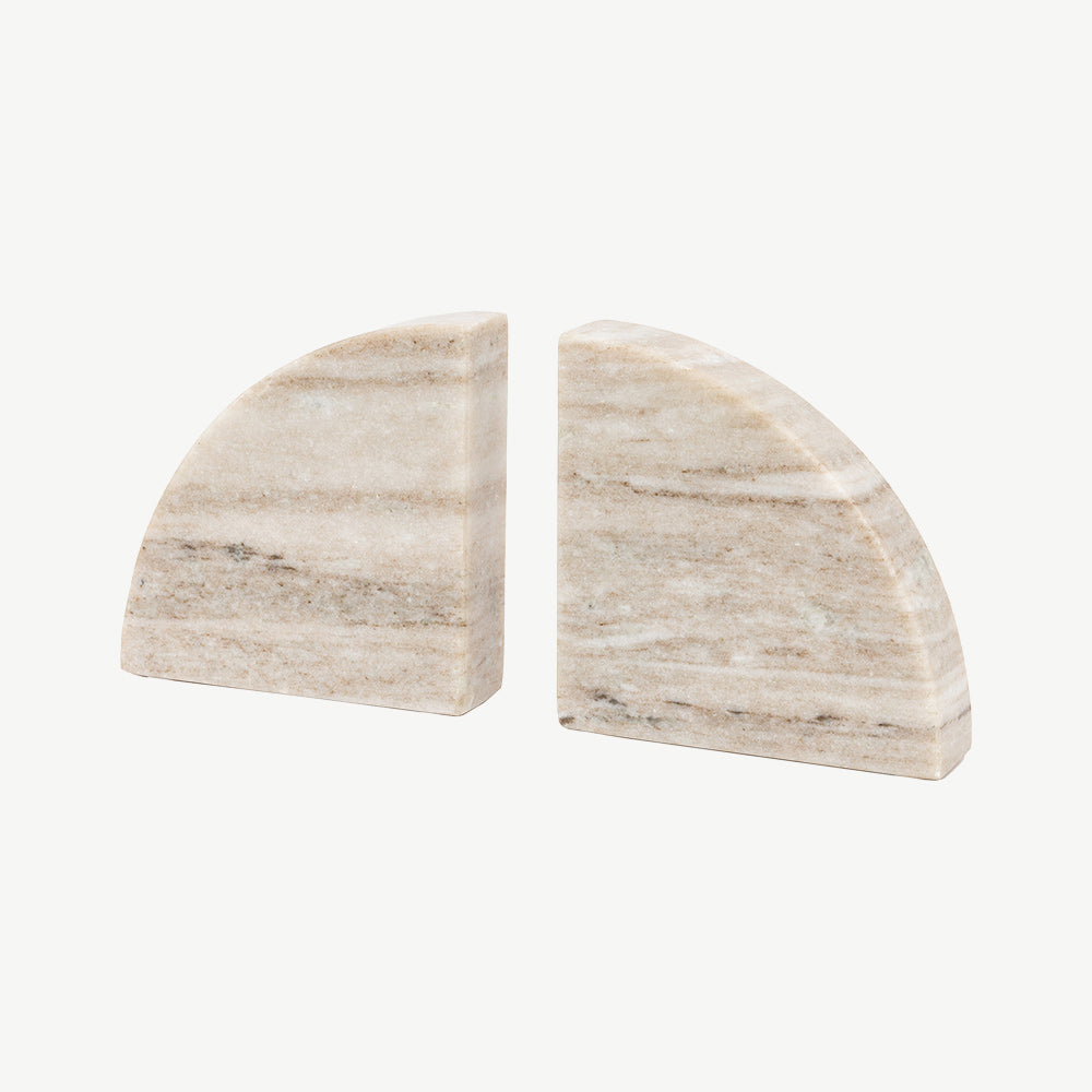 Marble Bookend Set of 2 in Sandstone