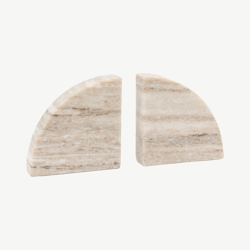 Marble Bookend Set of 2 in Sandstone