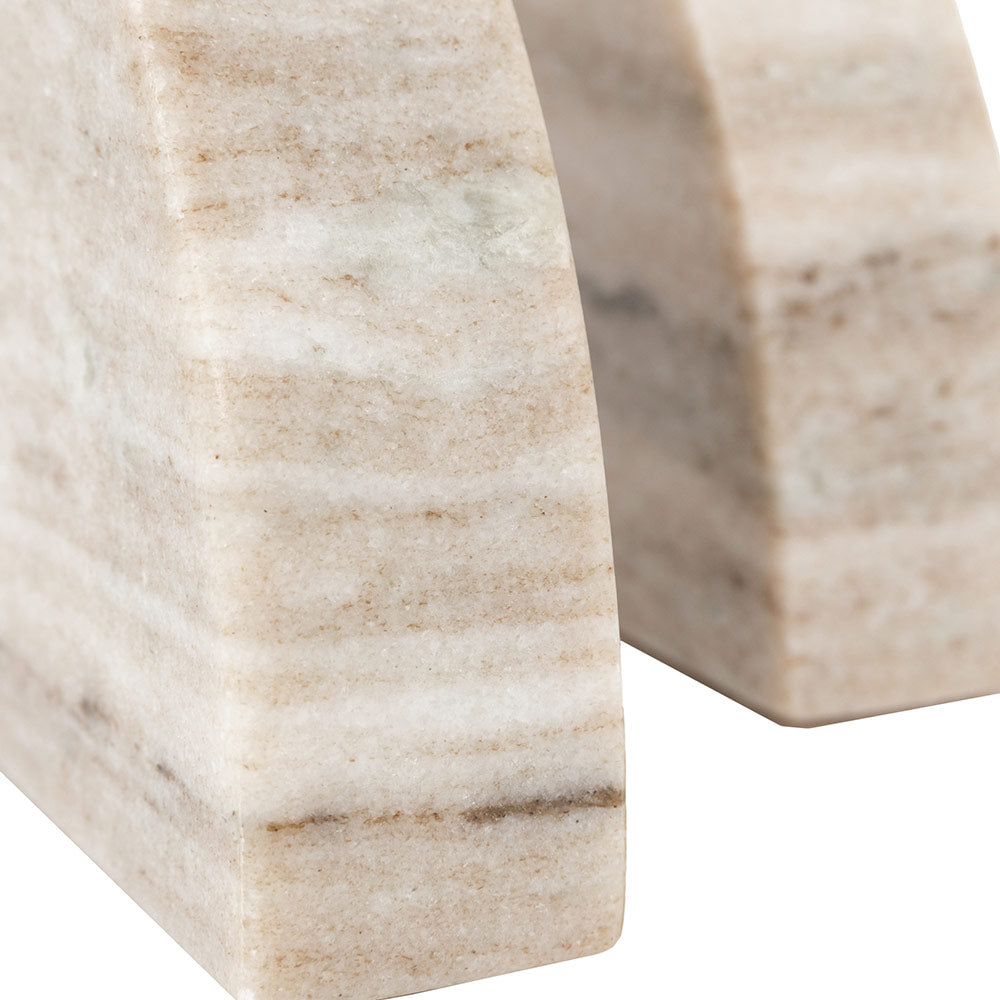 Marble Bookend Set of 2 in Sandstone