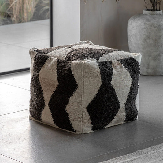 Visby Monochrome Pouffe