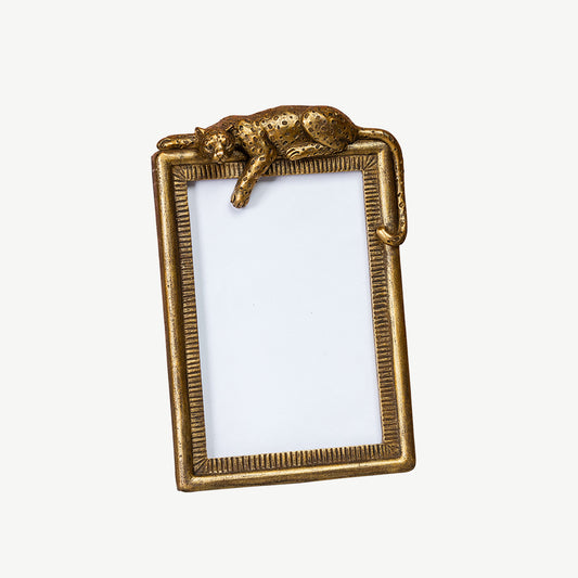 Panther Gold Photo Frame