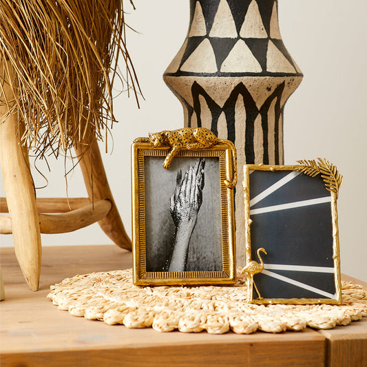 Panther Gold Photo Frame