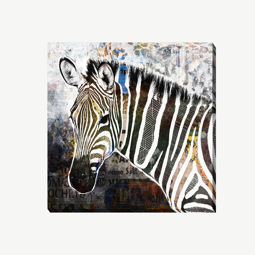 Pop Art Wildlife Zebra Wall Art