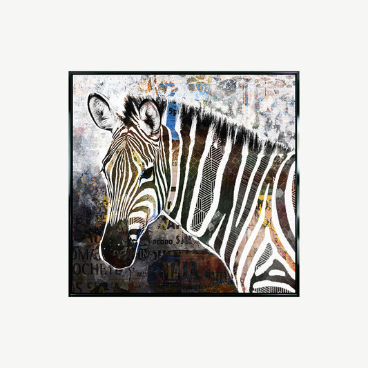 Pop Art Wildlife Zebra Wall Art