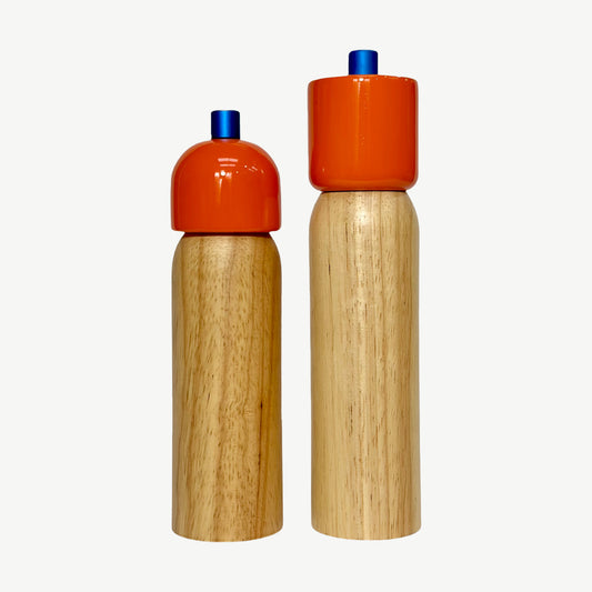 Salt & Pepper Grinder Orange & Blue
