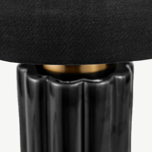 Scalloped Ceramic Table Lamp
