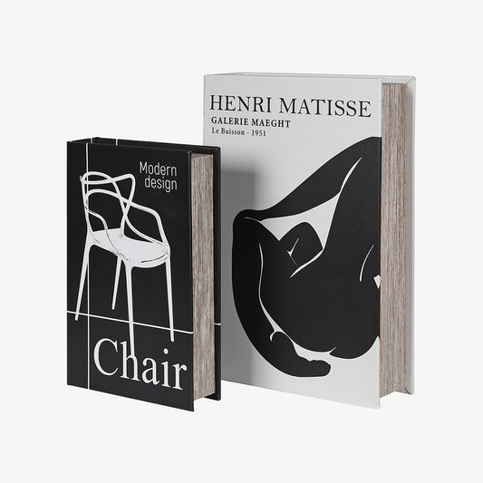 Set of 2 Modern Book Boxes