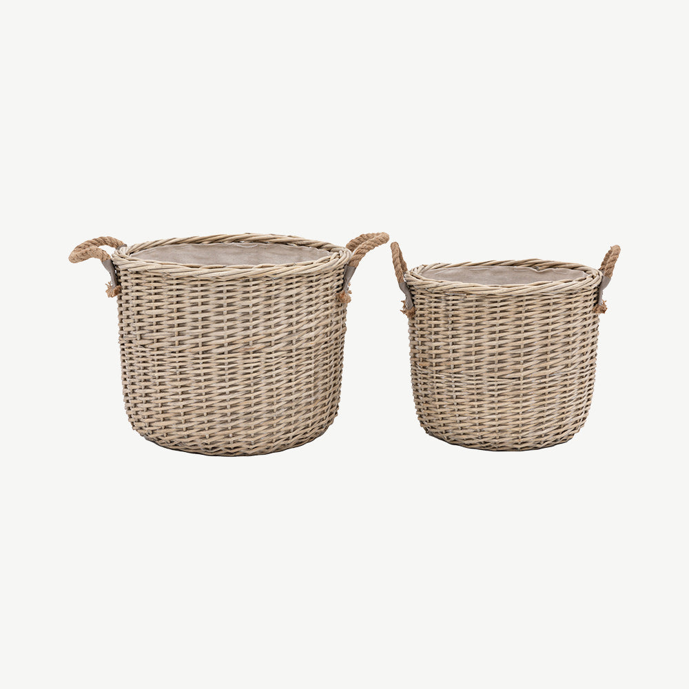 Set of 2 Round Baskets