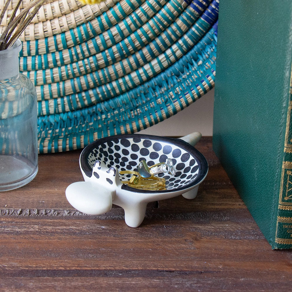 Soapstone Hippo Bowl