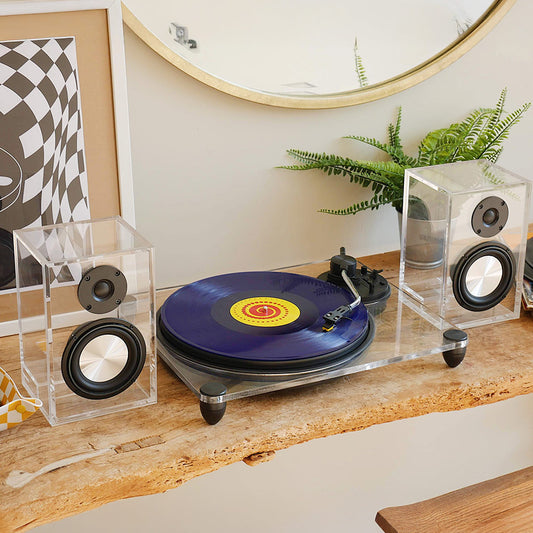 SoHo Record Player with Wireless Bluetooth Speakers
