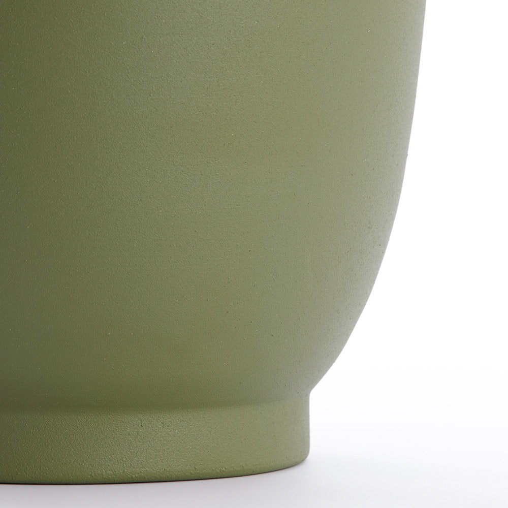 Tall Olive Green Vase