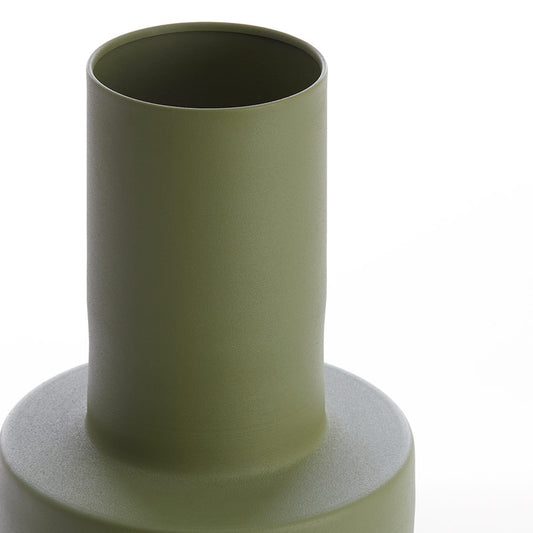 Tall Olive Green Vase