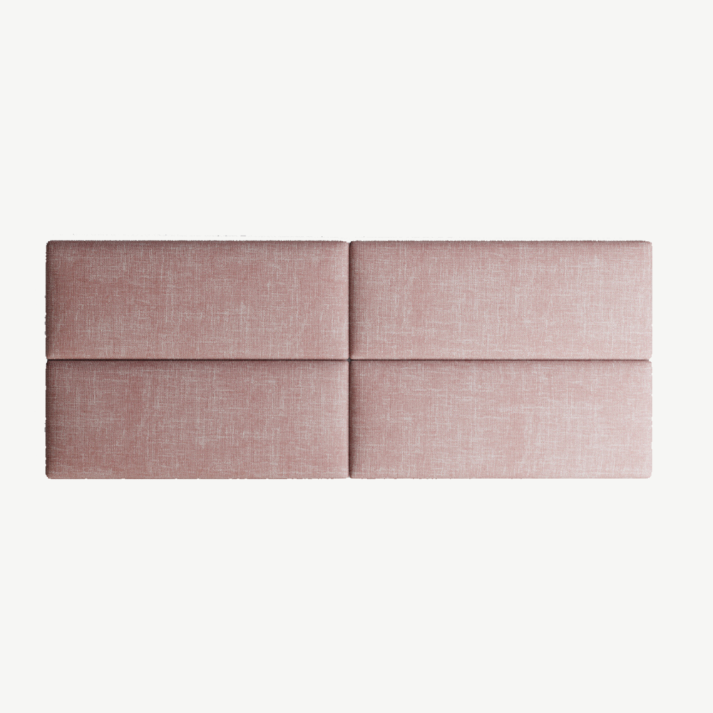 EasyMount Upholstered Wall Panels Pack of 4 in Tea-Rose