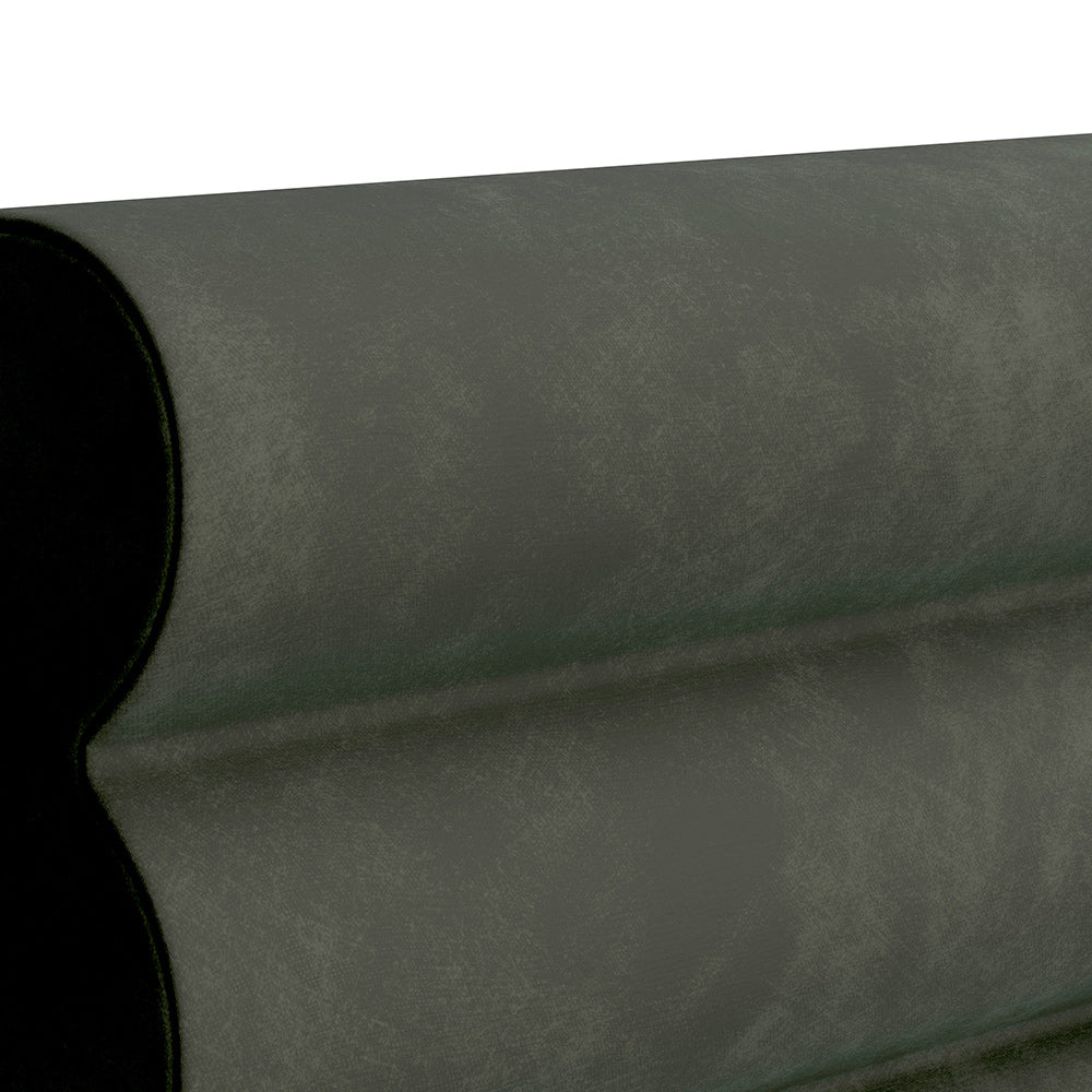 TEMPUR® Arc Ottoman with Vetra Headboard Dark Green