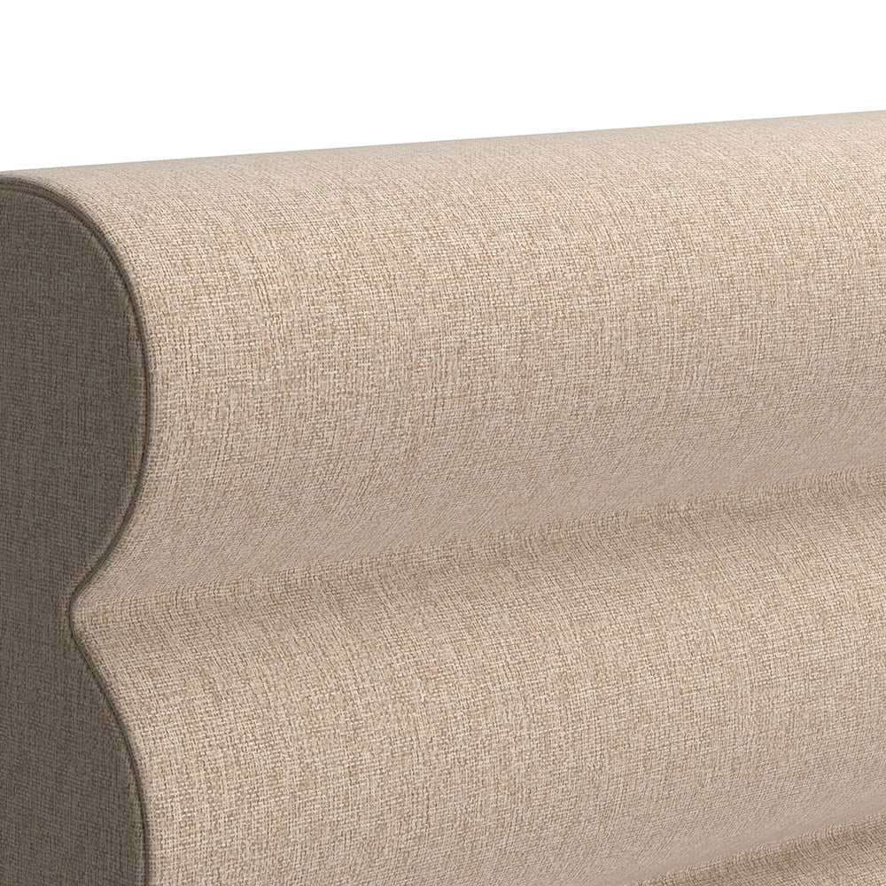 TEMPUR® Arc Ottoman with Vetra Headboard Sand