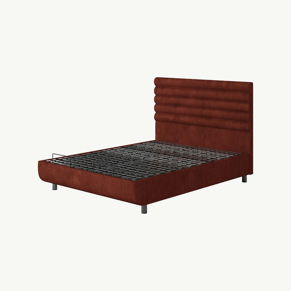 TEMPUR® Arc Ottoman with Vetra Headboard Copper