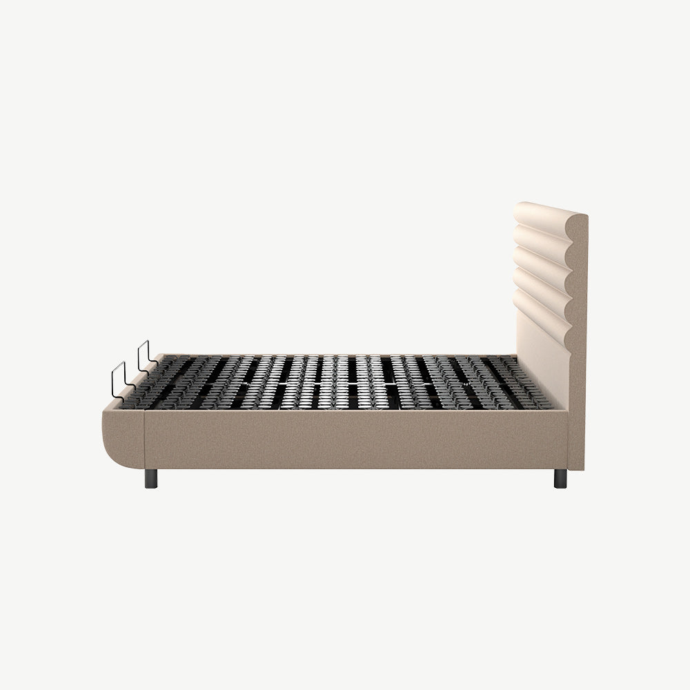 TEMPUR® Arc Ottoman with Vetra Headboard Sand