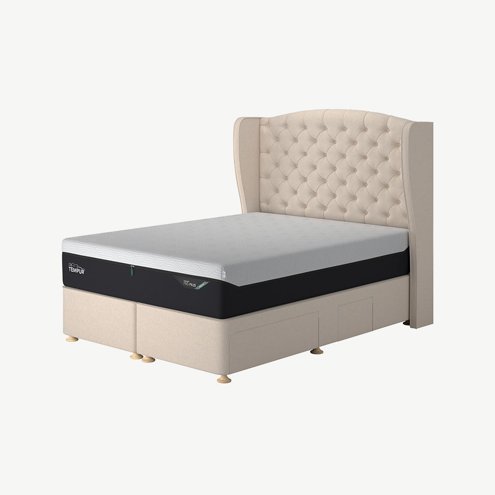 TEMPUR® Suffolk Divan with Drawers in Natural