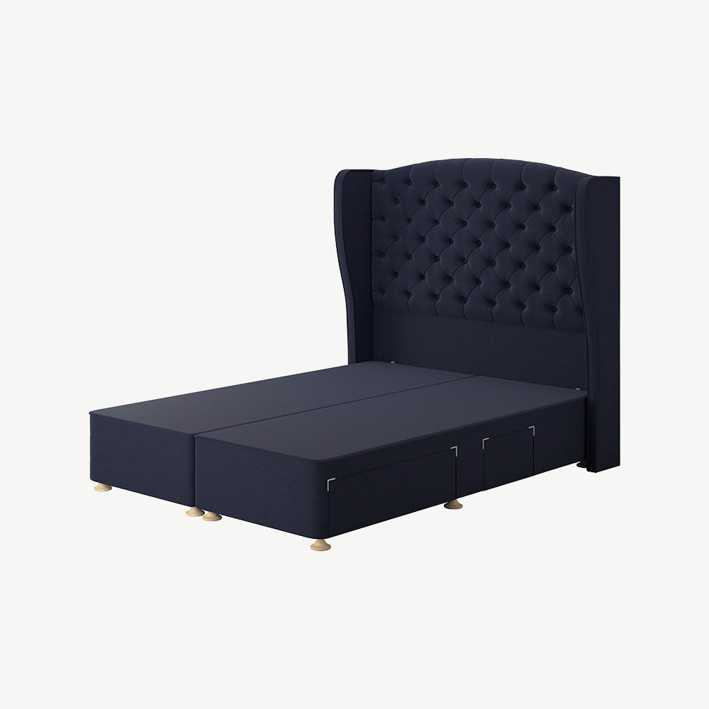 TEMPUR® Suffolk Divan with Drawers in Dark Blue