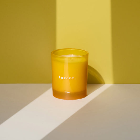 wxy. Lucent Sunshine & Cedar Candle 7oz