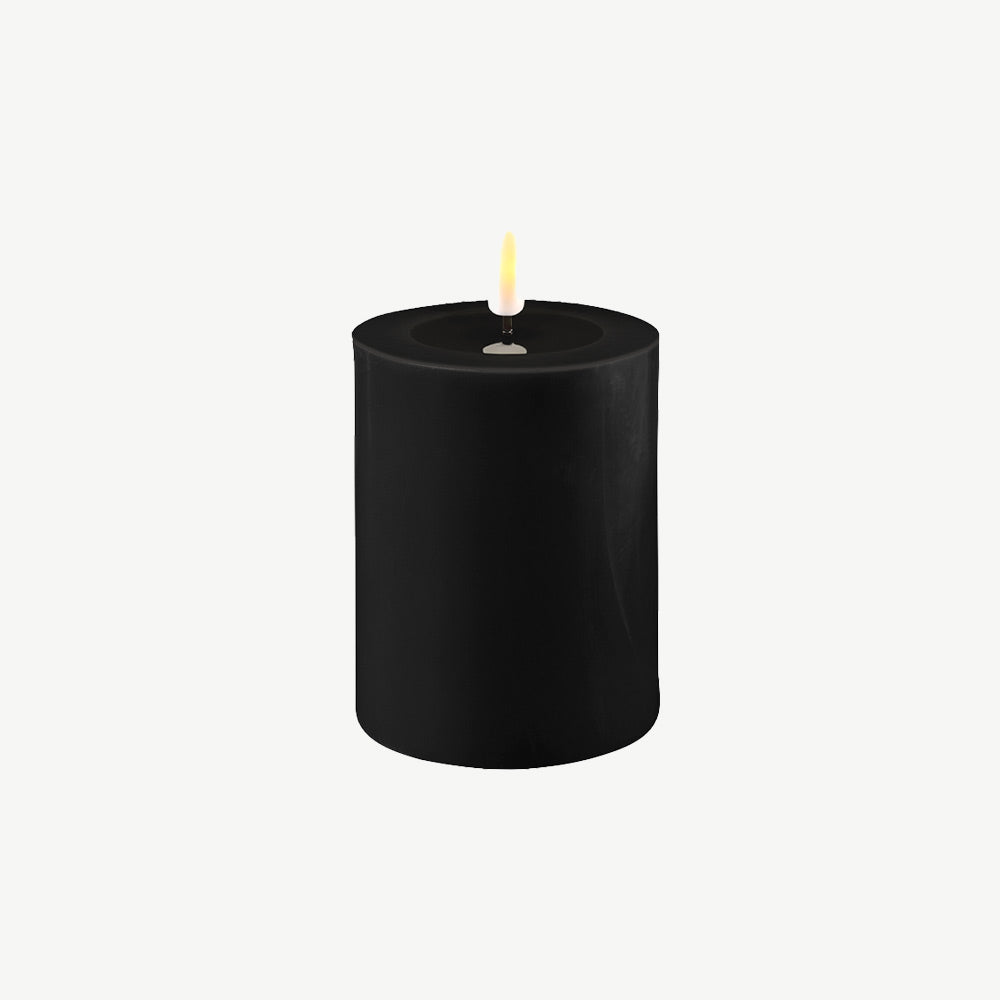 Real Wax LED Candle in Black