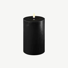 Real Wax LED Candle in Black