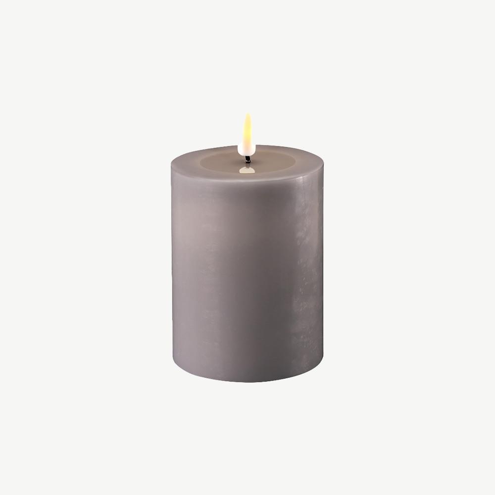 Real Wax LED Candle in Grey