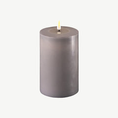 Real Wax LED Candle in Grey
