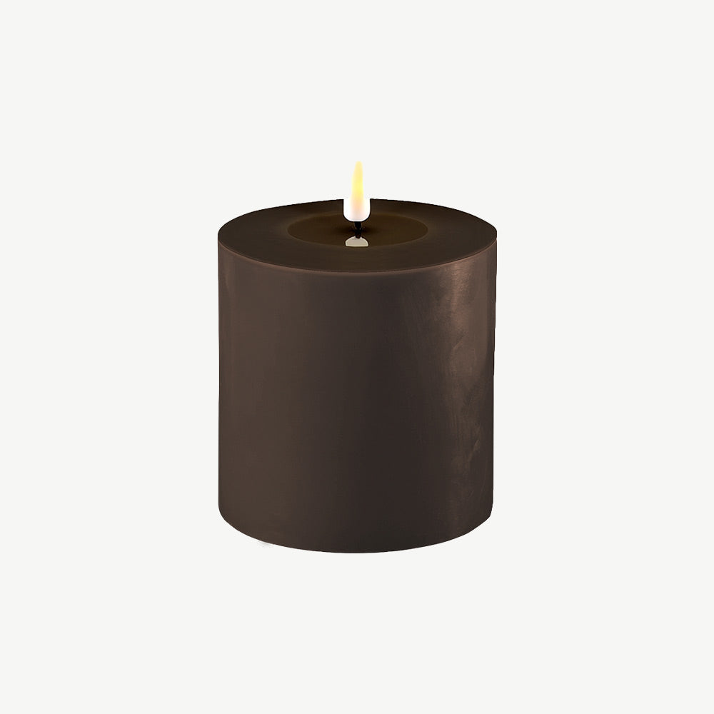 Real Wax LED Candle in Mocha