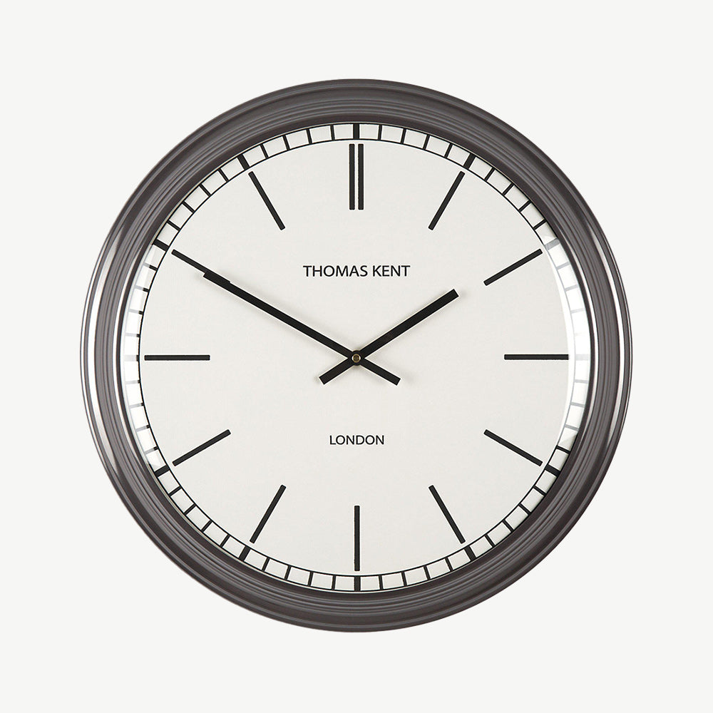 Haymarket wall clock in slate
