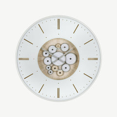 Clocksmith clog wall clock in ivory