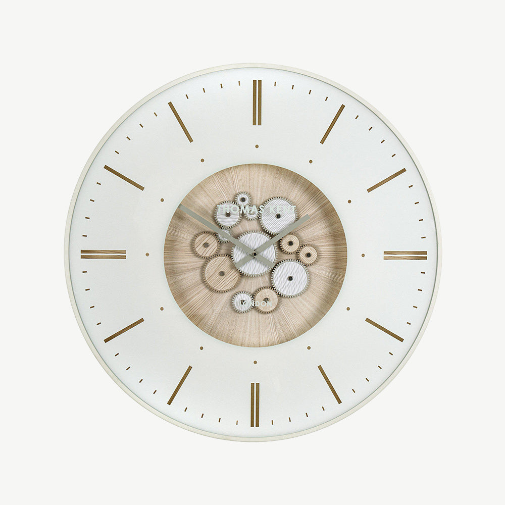 Clocksmith cog grand clock in ivory