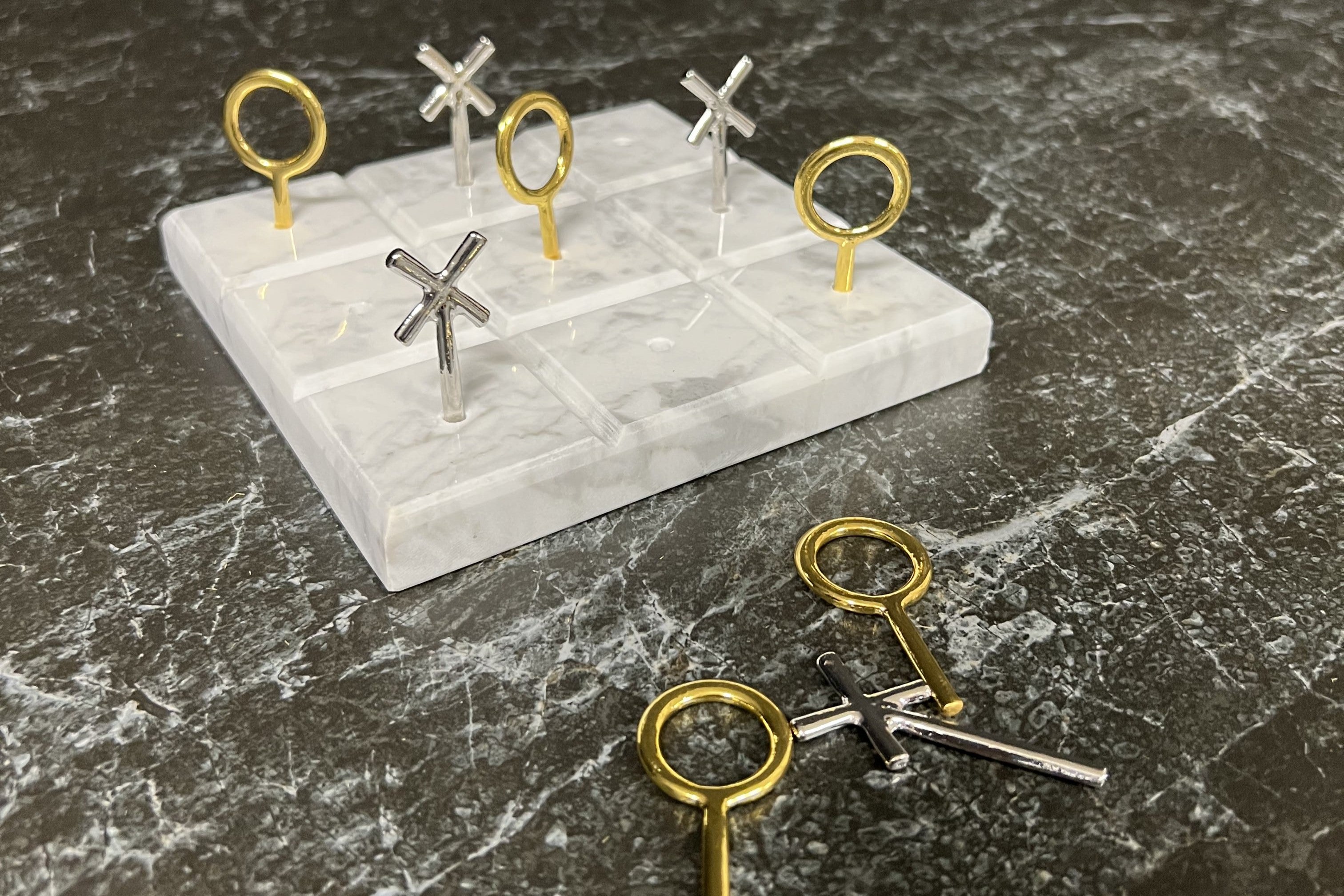 Marble Noughts and Crosses Board