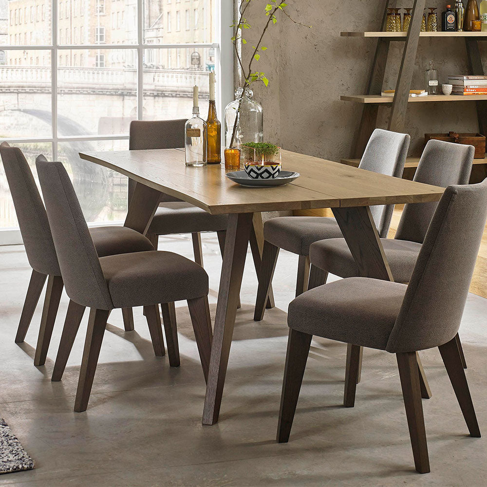 Flux Aged Oak 4-6 Seater Dining Table