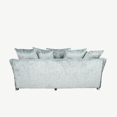 Roma 4 Seater Pillow Back Sofa 3 in Finesse-Lagoon
