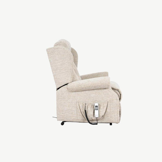 Lynton 2 Motor Recliner Armchair 2 in Como-Ice
