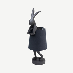 Matt Black Rabbit Table Lamp