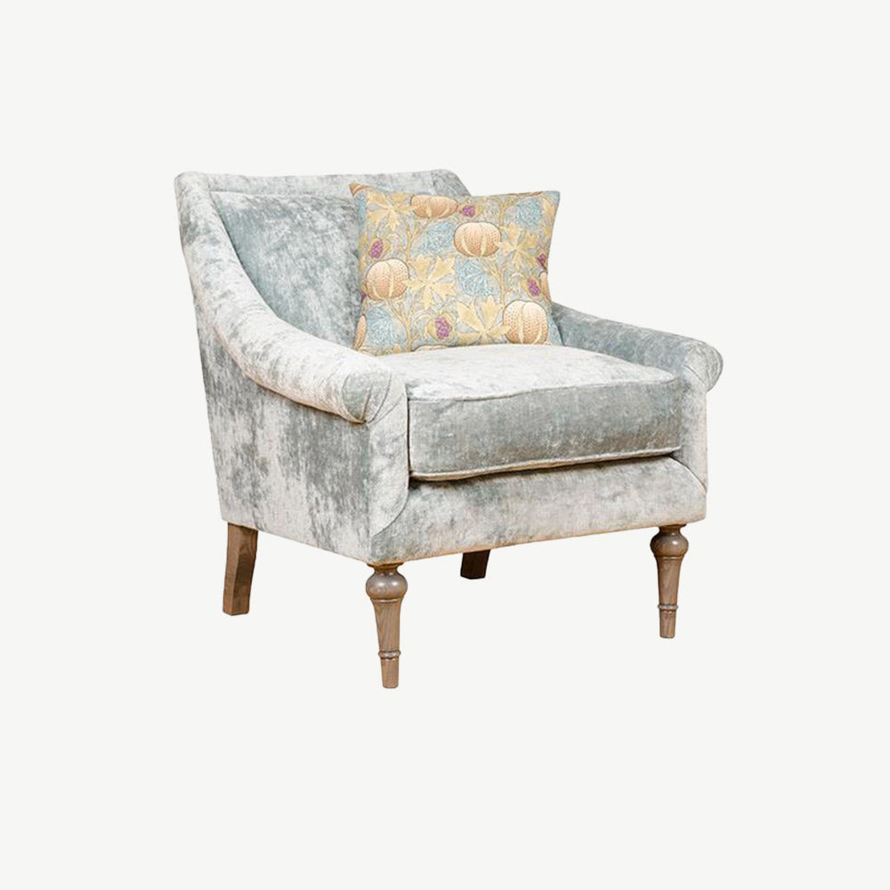 Garbo Slope Armchair 1 in Allure-Aquamarine