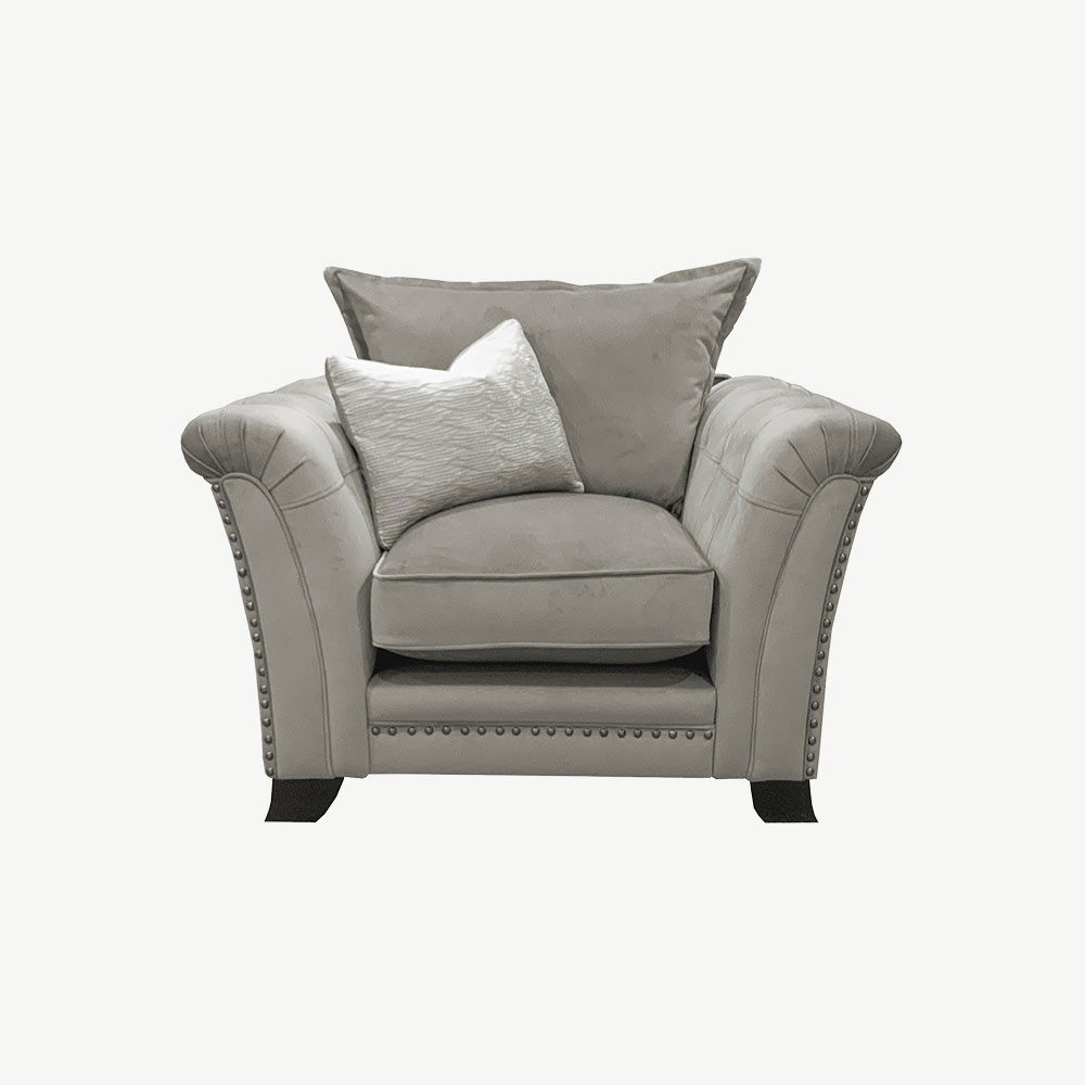 Frankston Armchair 1 in Pluto-Silver