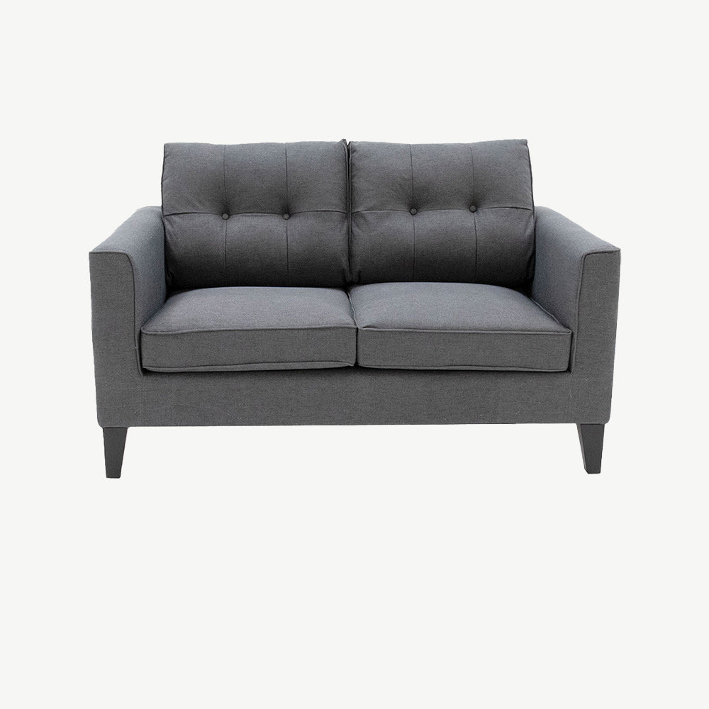 Aubrey 2 Seater Charcoal Armchair